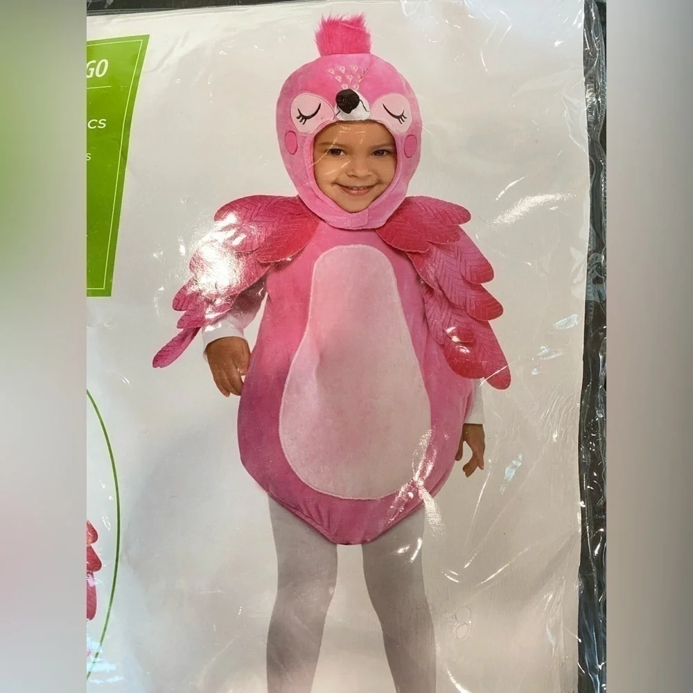 NEW Infant Costume 4 PC Pink Flamingo 6-12 months Costume Dress Up Play Time